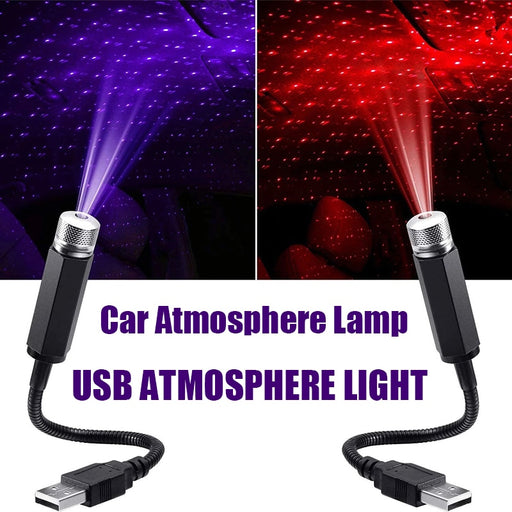 1 Pcs Mini LED Car Roof Star Night Lights Projector Light Interior Ambient Night Starry Sky USB LED Decorative Lights